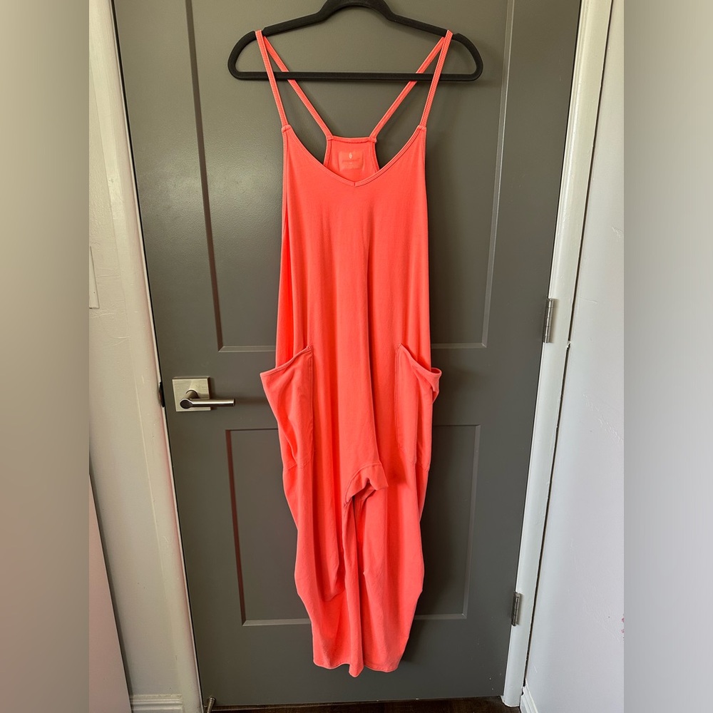 XS free people hot watermelon hot shot onesie